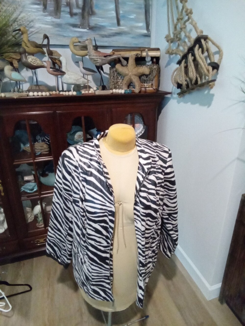 Kim Roger's Plus Size 2X Zebra Print Blazer - Picture 3 of 9